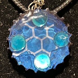 Blue and Teal Pendant Necklace
